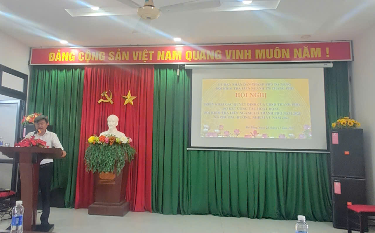 Hội nghị triển khai các Quyết định của UBND thành phố và sơ kết hoạt động Đội Kiểm tra liên ngành 178 năm 2025 và triển khai nhiệm vụ năm 2026